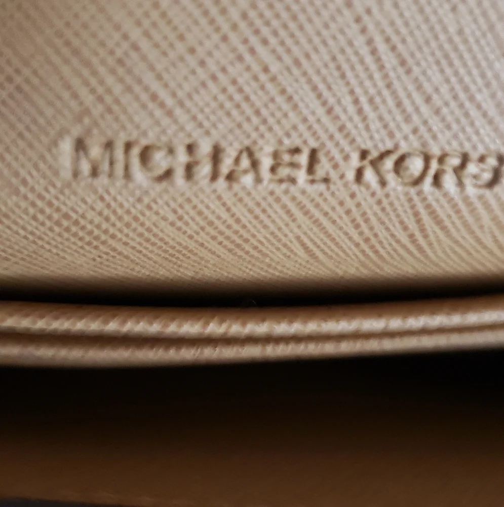 Michael Kors Brown Crossbody Bag with Embossed Snakeskin